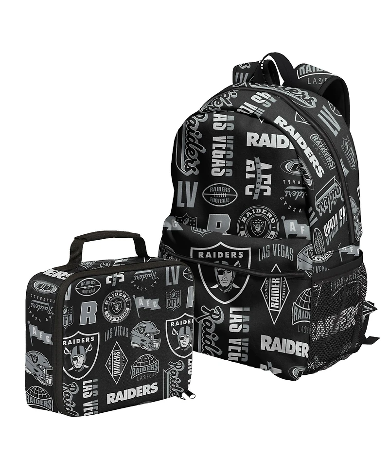 Outerstuff Las Vegas Raiders Backpack and Lunchbox Set
