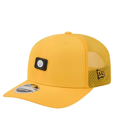 New Era Men's Gold Pittsburgh Steelers Micro Badge 9SEVENTY Adjustable Hat