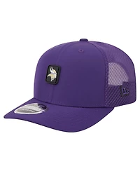 New Era Men's Purple Minnesota Vikings Micro Badge 9SEVENTY Adjustable Hat