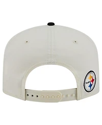 New Era Men's Cream Pittsburgh Steelers Script 19TWENTY Adjustable Hat