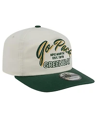 New Era Men's Cream Green Bay Packers Script 19TWENTY Adjustable Hat