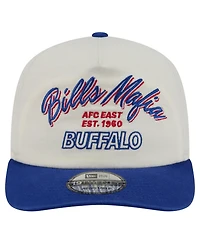 New Era Men's Cream Buffalo Bills Script 19TWENTY Adjustable Hat
