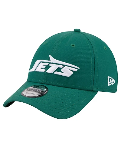 New Era Men's Green New York Jets Core Team 9FORTY Adjustable Hat
