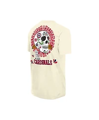 New Era Men's Natural St. Louis Cardinals Dia de los Muertos Sugar Skull T-Shirt