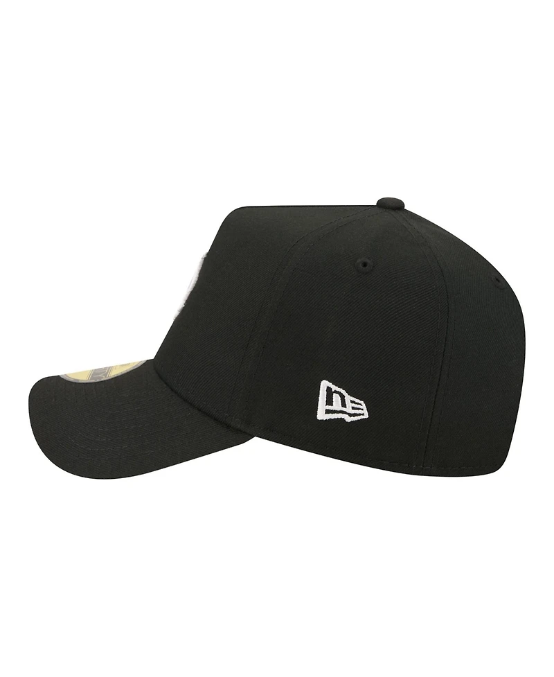 New Era Men's Black York Mets A-Frame 59FORTY Fitted Hat