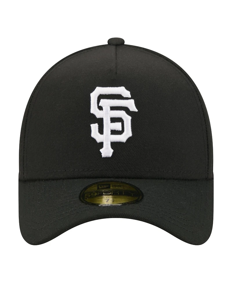 New Era Men's Black San Francisco Giants A-Frame 59FORTY Fitted Hat