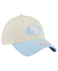 New Era Women's Cream/Coastal Blue San Francisco 49ers 9TWENTY Adjustable Hat