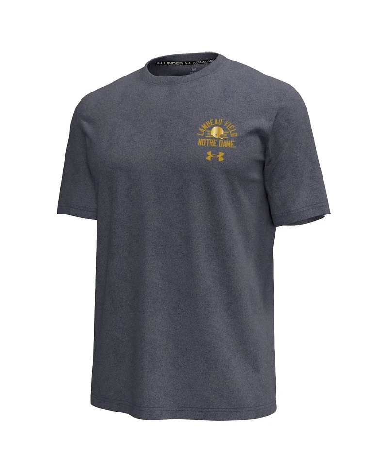 Under Armour Men's Navy Notre Dame Fighting Irish 2026 Shamrock Series Icon Tri-Blend T-Shirt