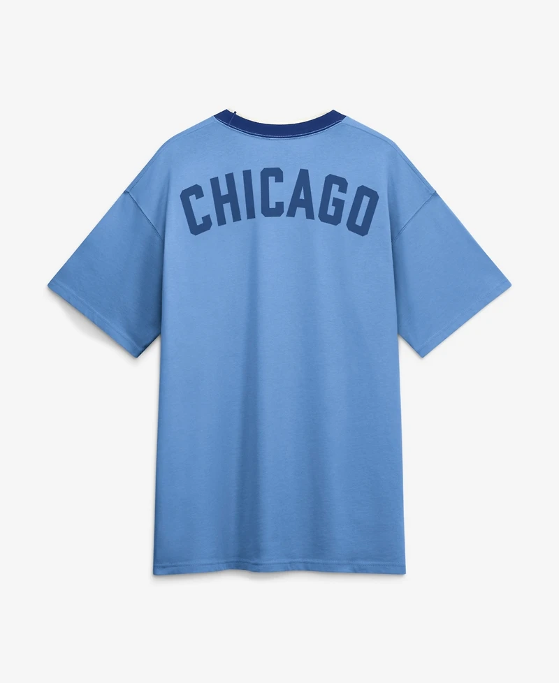 Nike Men's Light Blue Chicago Cubs Cooperstown Collection Ringer T-Shirt