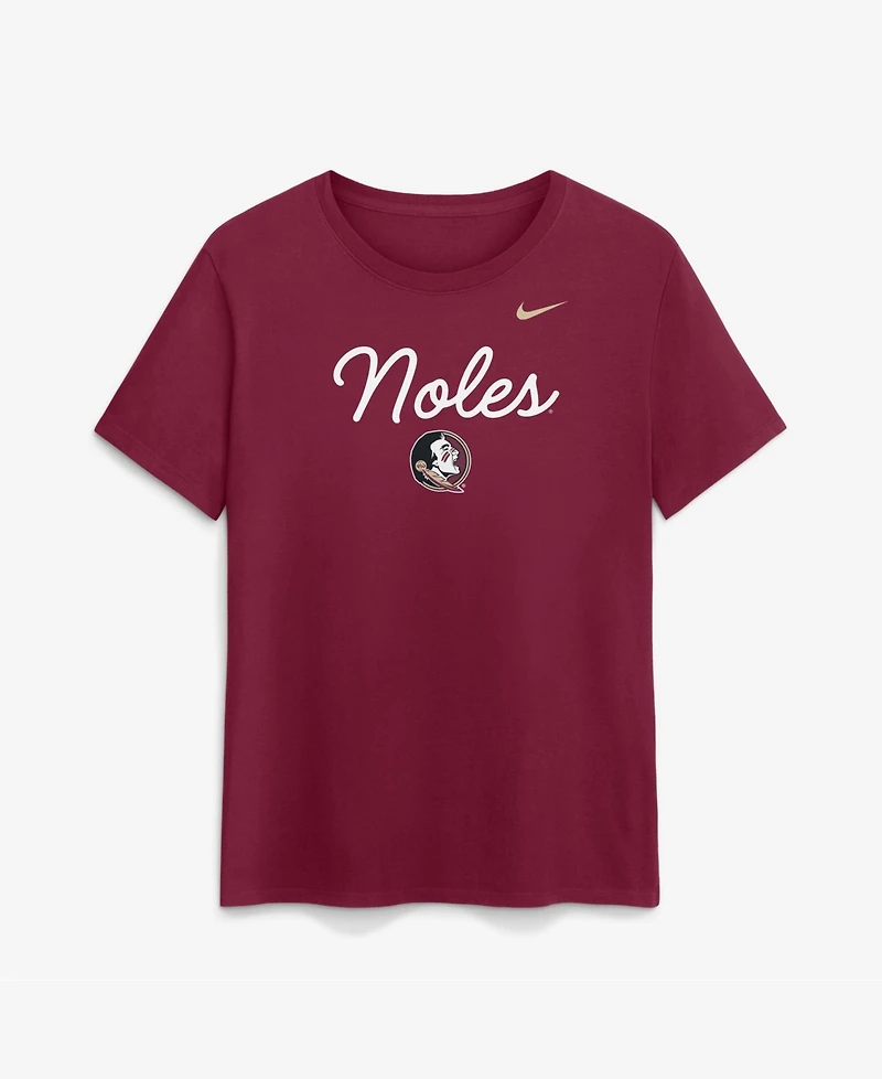 Nike Women's Garnet Florida State Seminoles Script Mantra Logo T-Shirt
