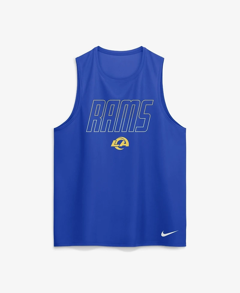 Nike Men's Royal Los Angeles Rams Kickoff Miler Dri-fit Tank Top