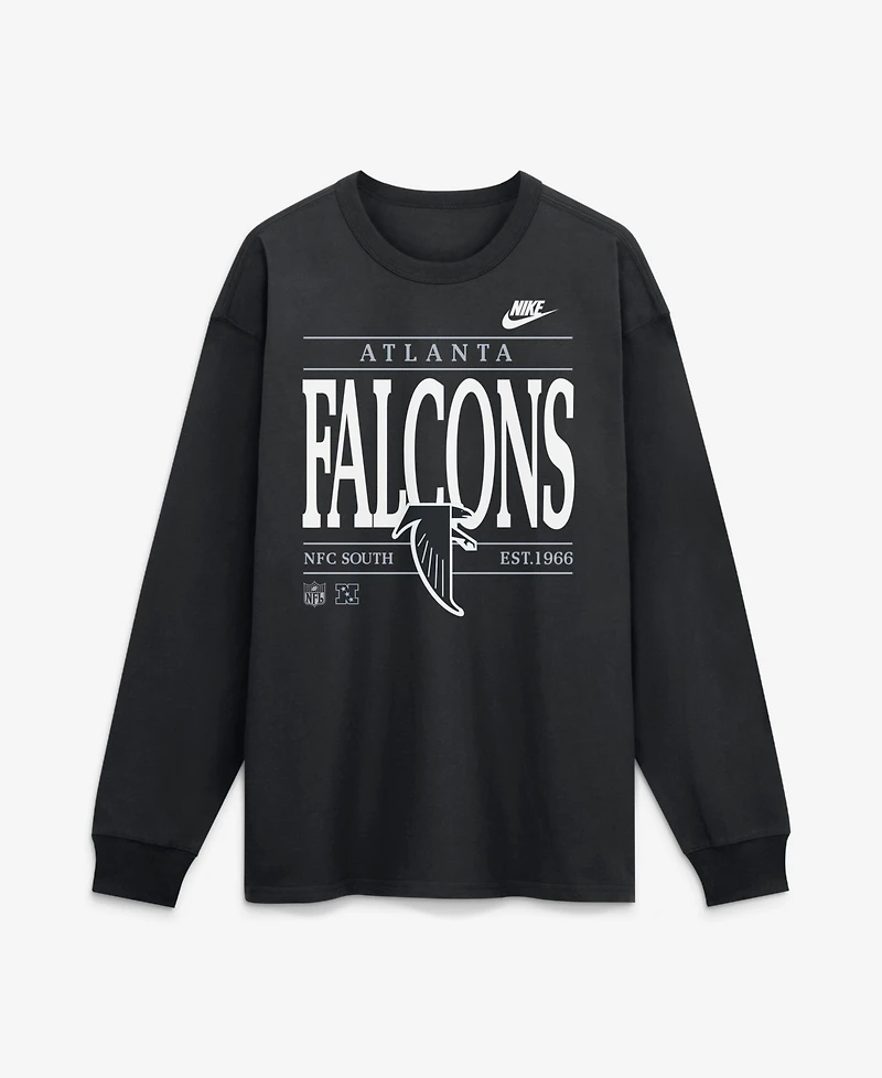 Nike Men's Black Atlanta Falcons Red Zone Long Sleeve Max90 T-Shirt