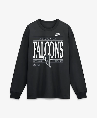 Nike Men's Black Atlanta Falcons Red Zone Long Sleeve Max90 T-Shirt