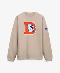 Nike Men's Sand Denver Broncos I-Formation Rewind Club Crew Sweatshirt