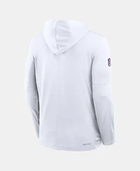 Nike Men's White Minnesota Vikings Sideline Alternate Lightweight Long Sleeve Hooded Dri-fit T-Shirt