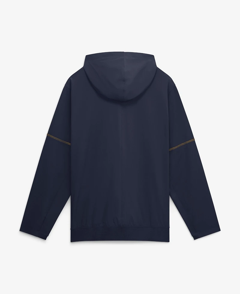 Nike Men's Navy West Virginia Mountaineers 2026 Sideline Anorak Half-Zip Hooded Sweatshirt