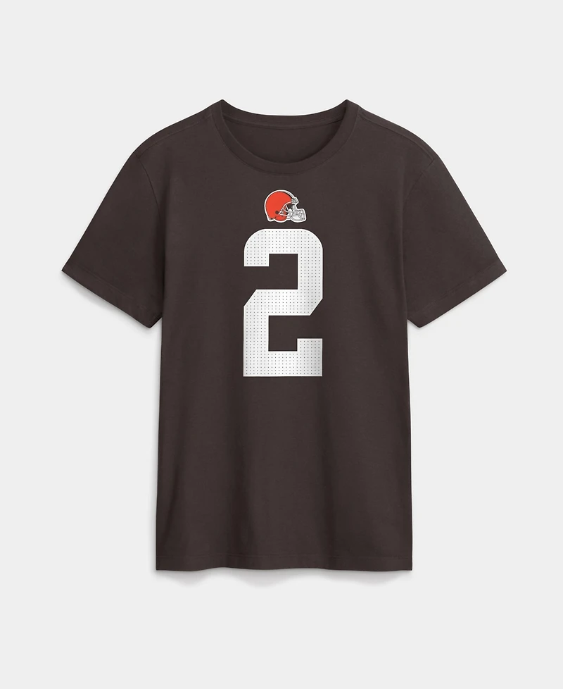 Nike Men's Shedeur Sanders Brown Cleveland Browns Name Number T-Shirt