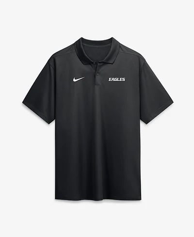 Nike Men's Black Philadelphia Eagles Wordmark Victory Dri-fit Polo Shirt