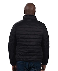 G-iii Sports by Carl Banks Men's Black Atlanta Braves Packable Neck Pillow Full-Zip Puffer Jacket