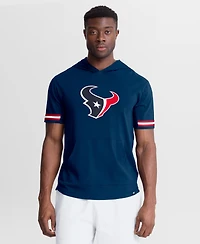 Fanatics Men's Navy Houston Texans Optimal Play Short Sleeve Hooded T-Shirt