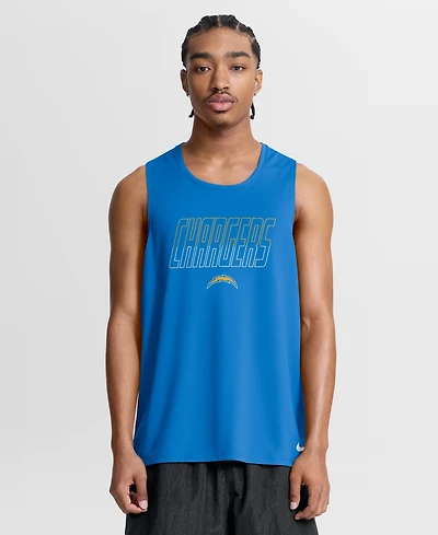 Nike Men's Powder Blue Los Angeles Chargers Kickoff Miler Dri-fit Tank Top