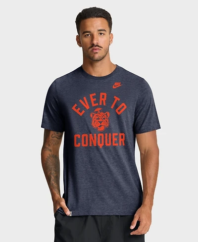 Nike Men's Heather Navy Auburn Tigers Legacy Mantra Tri-Blend T-Shirt