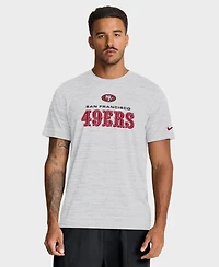 Nike Men's Ash San Francisco 49ers Velocity Endurance Run Dri-fit T-Shirt