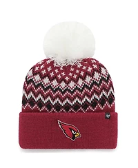 '47 Brand Women's Cardinal Arizona Cardinals Elsa Cuffed Knit Pom Hat