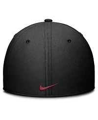 Nike Men's Black Usc Trojans Rise Swoosh Dri-fit Flex Hat