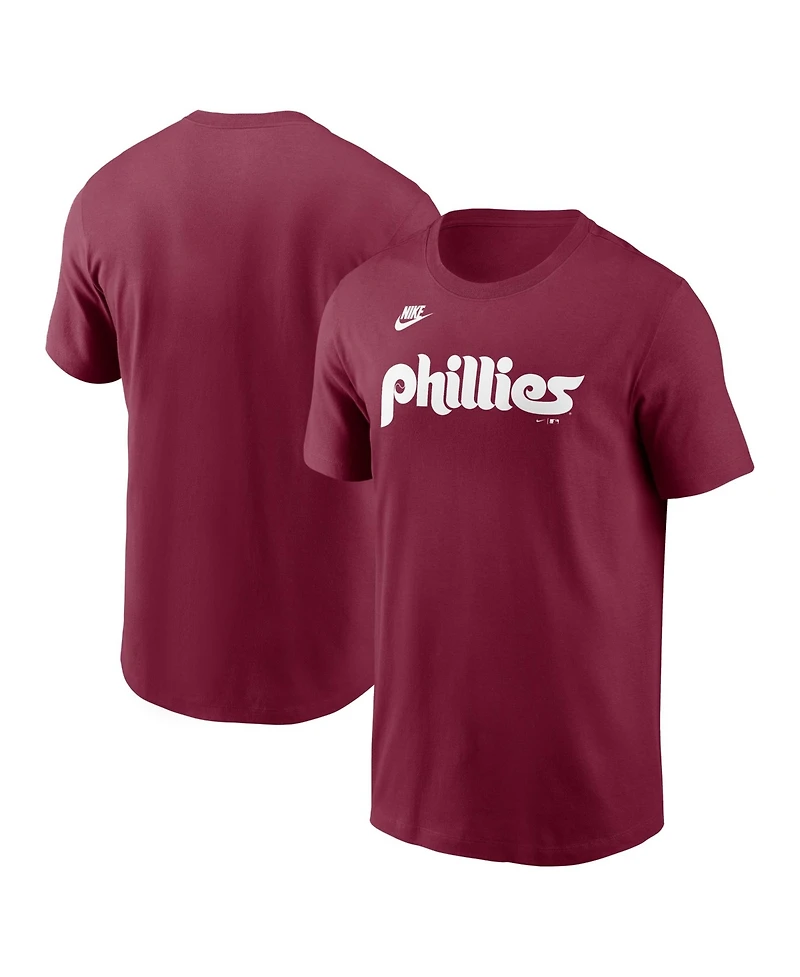 Nike Men's Burgundy Philadelphia Phillies Cooperstown T-Shirt