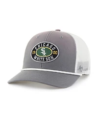 47 Brand Men's Gray/White Chicago White Sox Tide Sweep Rope Trucker Adjustable Hat