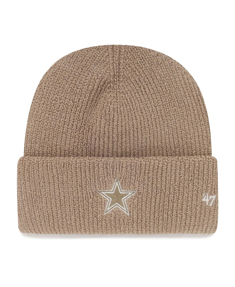 47 Brand Men's Tan Dallas Cowboys Foundational Cuffed Knit Hat