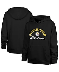 '47 Brand Women's Pittsburgh Steelers Whirlwind Naomi Relaxed-Fit Long-Sleeve Pullover Hoodie