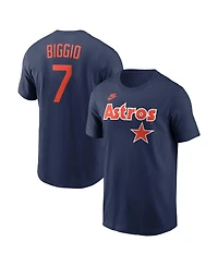 Nike Men's Craig Biggio Navy Houston Astros Cooperstown Collection Name Number T-Shirt