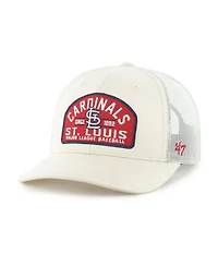 47 Brand Men's Cream St. Louis Cardinals Leland Adjustable Trucker Hat