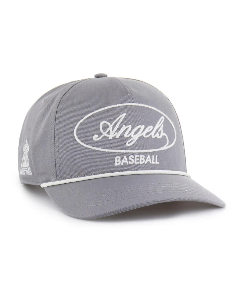 47 Brand Men's Gray Los Angeles Angels Foundational Hitch Adjustable Hat