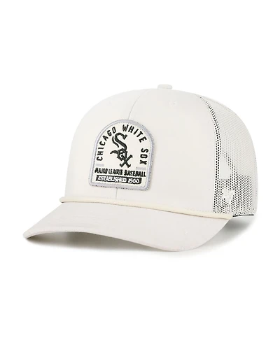 47 Brand Men's Cream Chicago White Sox Gravestone Adjustable Trucker Hat