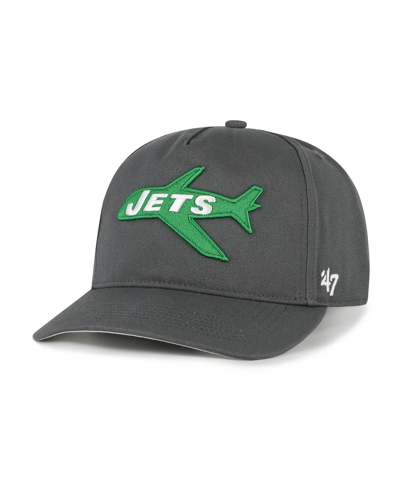 47 Brand Men's Charcoal New York Jets Hitch Adjustable Hat
