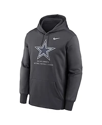 Nike Men's Gray Dallas Cowboys Toss Sweep Therma-fit Hoodie
