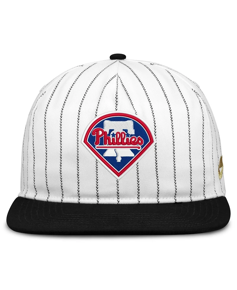 Nike Men's White/Black Philadelphia Phillies Cooperstown Collection Pro Adjustable Hat