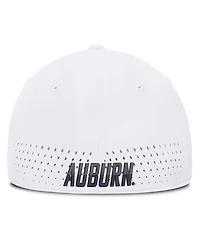Nike Men's White Auburn Tigers 2026 Sideline Practice AeroBill SwooshFlex Dri-fit Hat