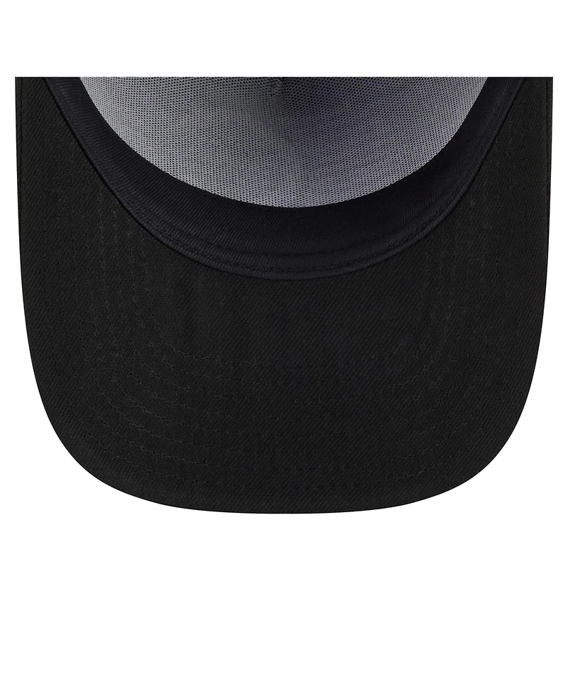 New Era Men's Black Chicago Cubs Motion A-Frame 9FIFTY Snapback Hat