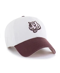 '47 Brand Men's and Women's Stone/Burgundy Cincinnati Bengals Love Letter Clean Up Adjustable Hat