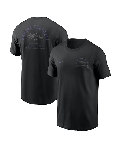 Nike Men's Black Baltimore Ravens Split Logo T-Shirt