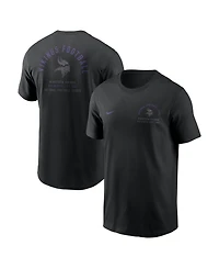 Nike Men's Black Minnesota Vikings Split Logo T-Shirt