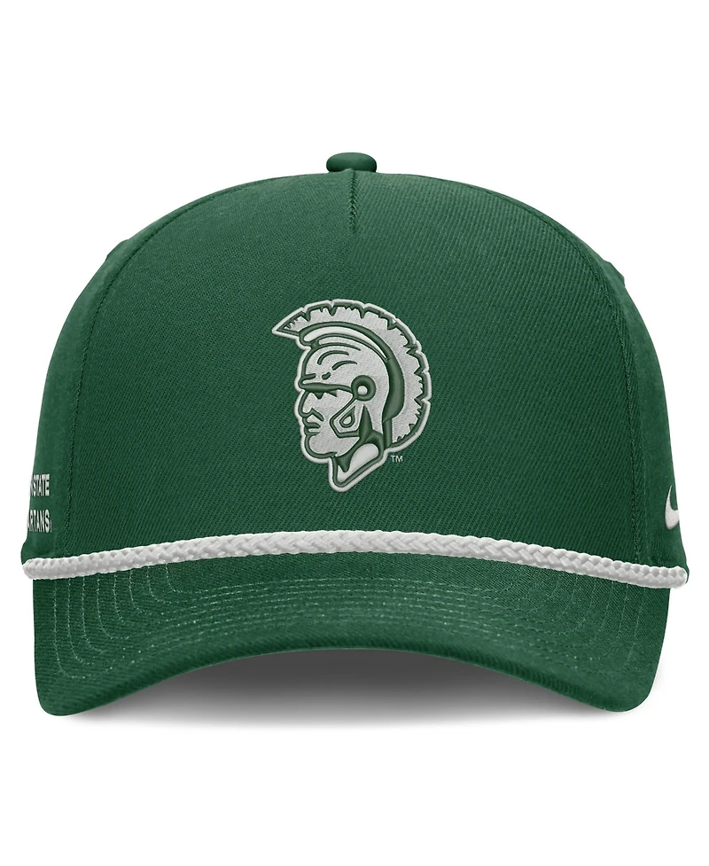 Nike Men's and Women's Green Michigan State Spartans Rope Rise Adjustable Hat
