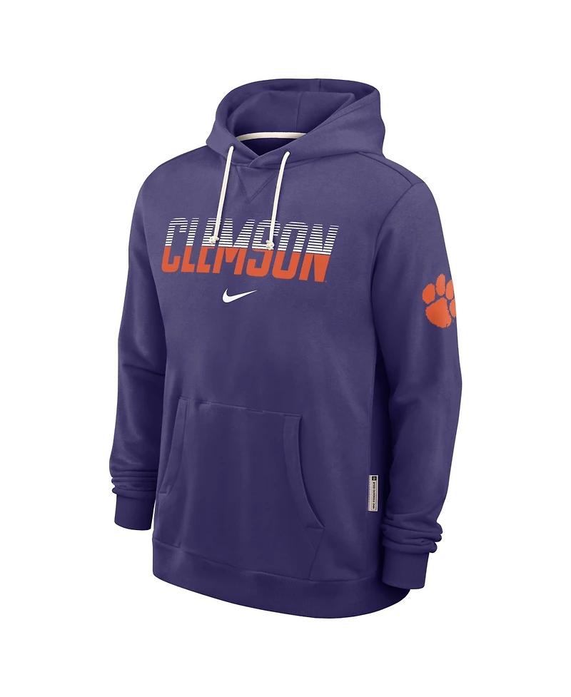 Nike Men's Purple Clemson Tigers 2026 Sideline Standard Issue Dri-fit Hoodie