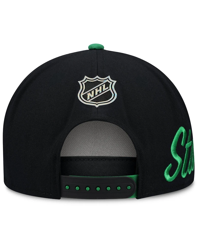 Fanatics Men's Green/Black Dallas Stars Snapback Hat
