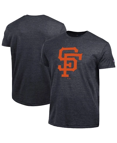 Champion Men's Black San Francisco Giants Cooperstown Logo Tri-Blend T-Shirt