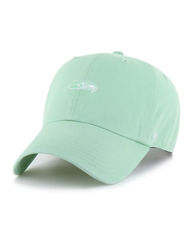'47 Brand Women's Light Green Seattle Seahawks Base Runner Ballpark Clean Up Adjustable Hat